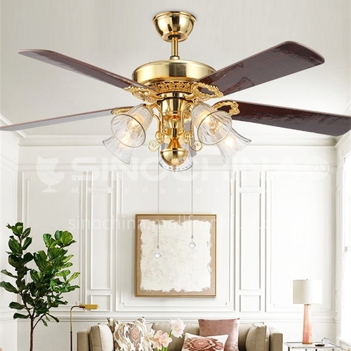 American dining room living room modern minimalist bedroom fan lamp-DSYF-SLY1050